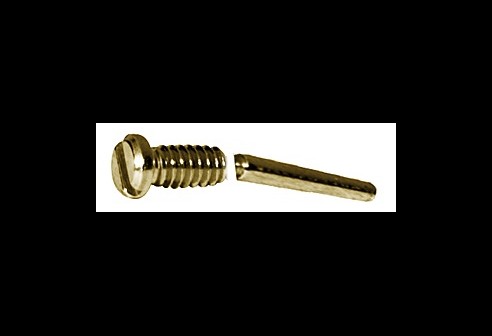 Gleufschroef goud Ø 1,4 lengte 3,6/10,6 mm
