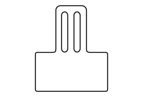 Prijsetiketten, Flexibel, 36 x 17 mm, opening: 17 mm