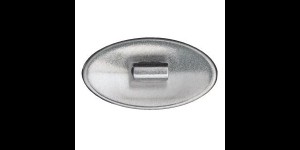 Titanium klikpad zilver allergievrij 13 mm