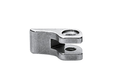 Soldeerscharnieren voorstukdeel, dubbele ogen, links, opening 1,0 mm