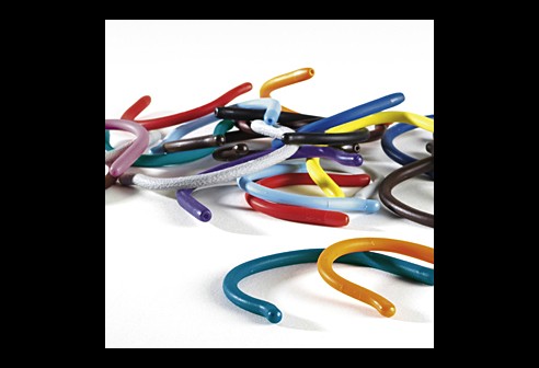 Oortip, kinderen: lengte 80 mm, geel