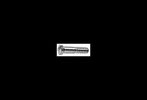 Gleufschroef zilver Ø 1,0 lengte 4,45 mm