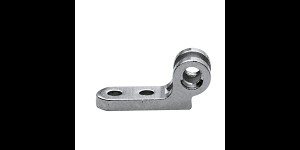 Klinkscharnieren veerdeel links, dubbele ogen, opening 0,9 mm