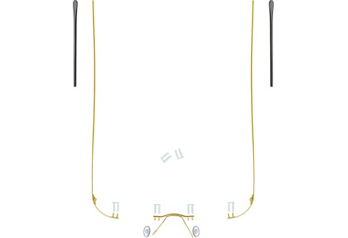 Complete glasbrilset goud