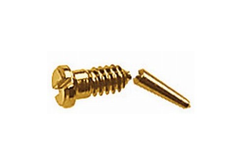 Gleufschroef goud Ø 1,0 lengte 2,8/5,8 mm