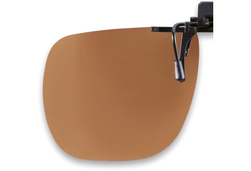 Voorhanger „Standaard” opklapbaar 65 x 56 mm - Bruin, polariserend