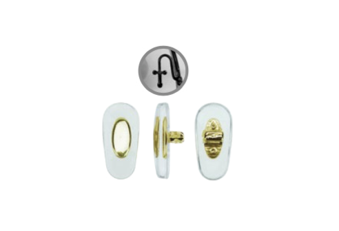 PVC insteek pad RayBan gouden kern 13.5mm