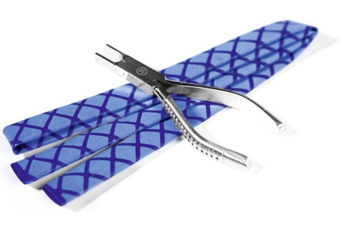Krimpkous voor tangengrepen blauw