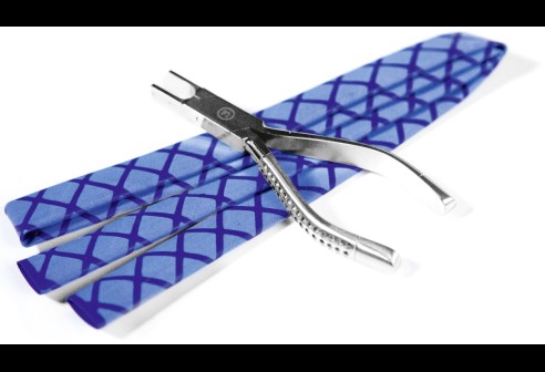 Krimpkous voor tangengrepen blauw