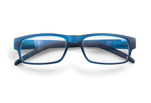 Leesbril kunststof klassiek model donkerblauw