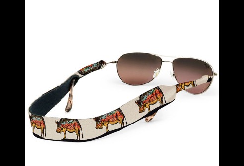 Croakies Print Hog Brown regular