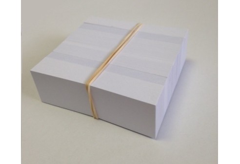 Etiketten voor werkbakken, 2.5 x 8cm papier