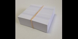 Etiketten voor werkbakken, 2.5 x 8cm papier
