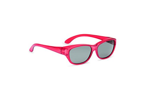 Shoptic overzetzonnebril rood ovaal