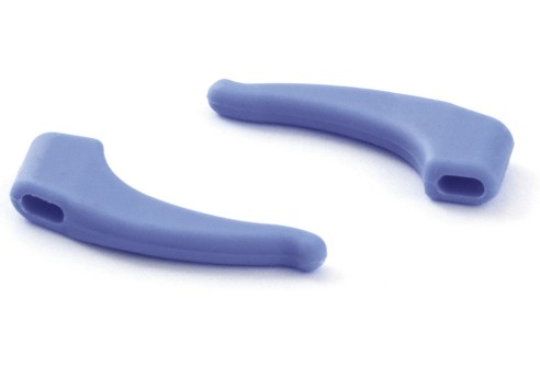 Milo & Me kids antislip oorhaakjes, licht grijs blauw
