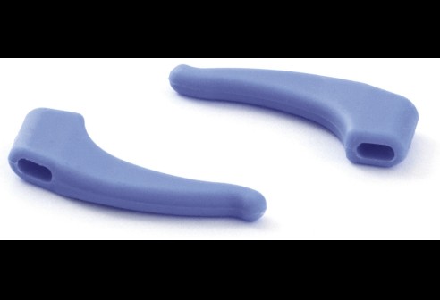 Milo & Me kids antislip oorhaakjes, licht grijs blauw