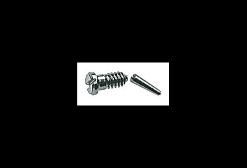 Gleufschroef zilver Ø 1,3 lengte 3,5/6,5 mm