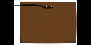 Voorhanger opklapbaar, zeer fijne uitvoering, maat L, gun frame - Bruin, polariserend