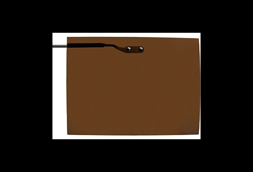 Voorhanger opklapbaar, zeer fijne uitvoering, maat L, gun frame - Bruin, polariserend