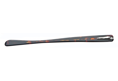 Acetaatveren donkerhavanna, scharnier 1,2 mm hoogte 9 mm