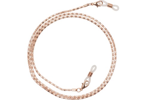 Brilkettingen Sienna rose goudkleurig