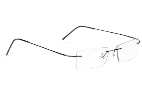 Glasbril van Beta-titanium met Monoblockveren, zwart