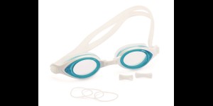 Kinderzwembril verglaasbaar, blauw