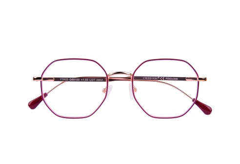 Leesbril Yoko G69100 koper-rood