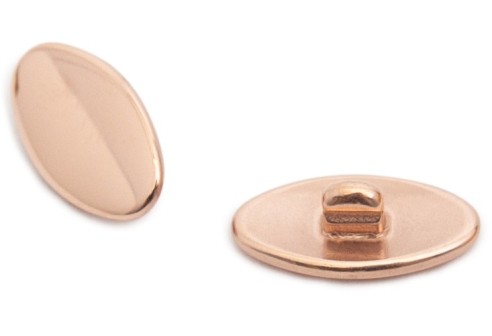 Titanium klikpad rose goud allergievrij 13 mm