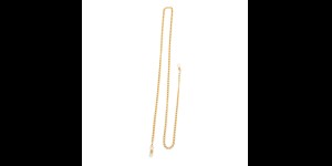 Brilketting Bologna goudkleurig