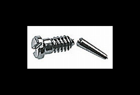 Gleufschroef zilver Ø 1,0 lengte 2,8/5,8 mm