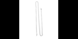 Brilketting Bologna zilver
