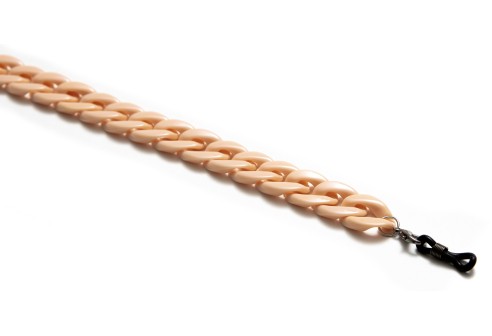 Brilketting acryl zalm 2 stuks