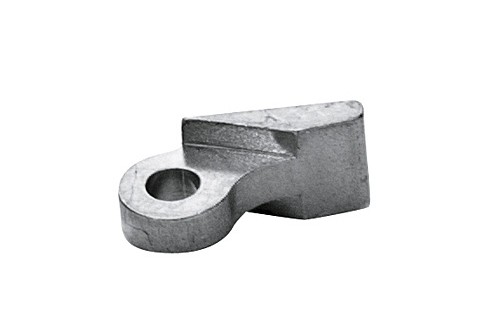 Soldeerscharnieren veerdeel, enkel oog, opening 1,2 mm
