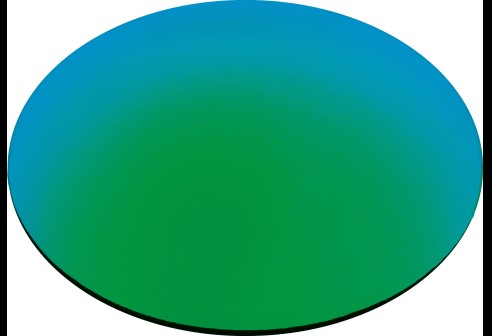 CR39 groen-verspiegeld grijs curve 6 dikte 2,0 mm