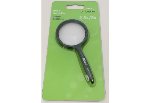 Hand loep 50mm, 2.5x/5x vergroting