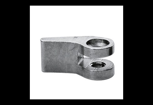 Soldeerscharnieren voorstukdeel, dubbele ogen, links, opening 0,9 mm