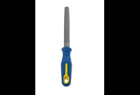 Precisievijl, halfrond, met handgreep