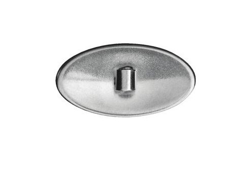 Titanium schroefpad zilver allergievrij 13 mm