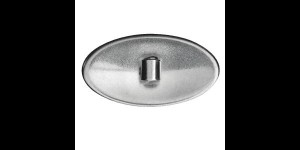 Titanium schroefpad zilver allergievrij 13 mm