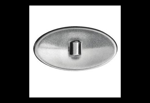 Titanium schroefpad zilver allergievrij 13 mm