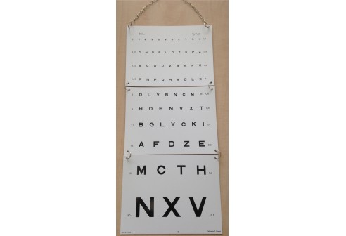 Letterkaart hoofdletters afwasbaar 295 x 490 mm