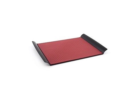 Presenteerblad zwart/bordeaux 247 x 208 mm