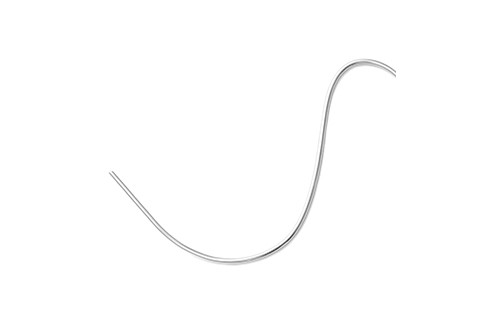 Rond draad dikte 1.5mm, nieuwzilver, lengte 1m