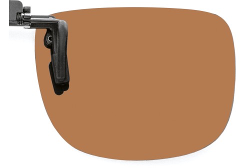 Polarisatie voorhanger 54x43mm, slanke constructie, Bruin
