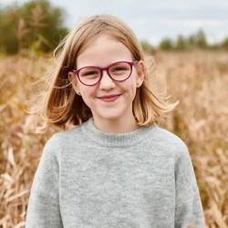 Kim framboos/ donkerblauw, maat 44