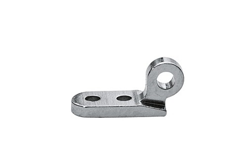 Klinkscharnieren voorstukdeel links, enkel oog, opening 1,0 mm