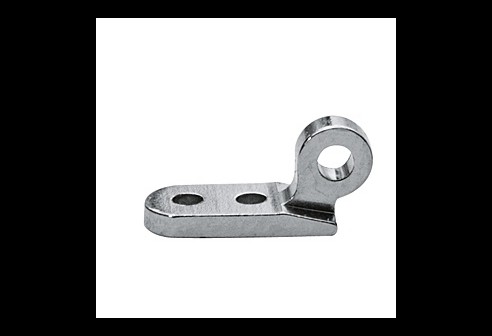 Klinkscharnieren voorstukdeel links, enkel oog, opening 1,0 mm