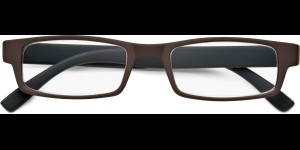 Leesbril kunststof met soft touch bruin