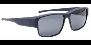 Overzetzonnebril model Riga mat navy blauw